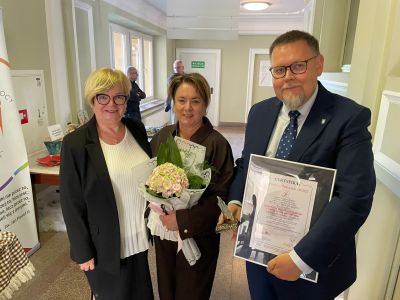 zdjęcie z uroczystego wręczenia nagrody w Konkursie "Lodołamacze 2025", fot. Grzegorz Bukała, Urząd Miasta Rzeszowa